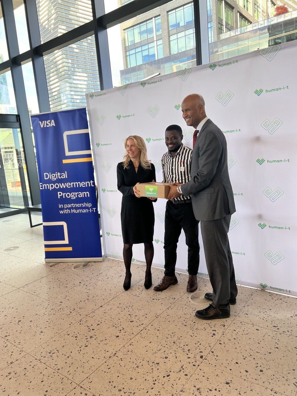 Alex Ahabwe with Hon. Ahmed Hussen